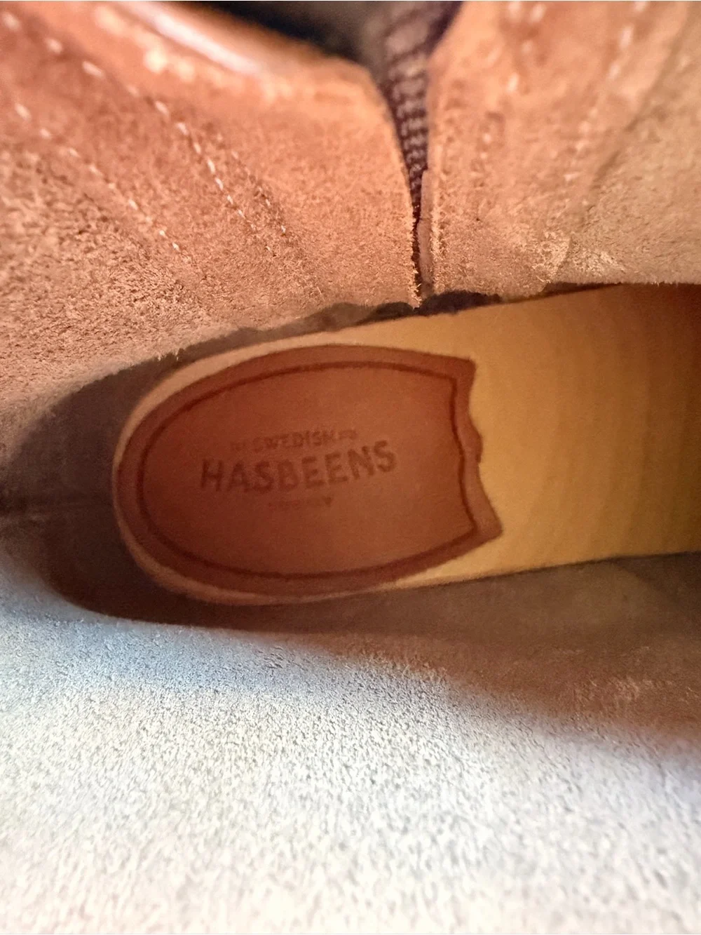 Swedish Hasbeens Zip It Emy Boots Size 37